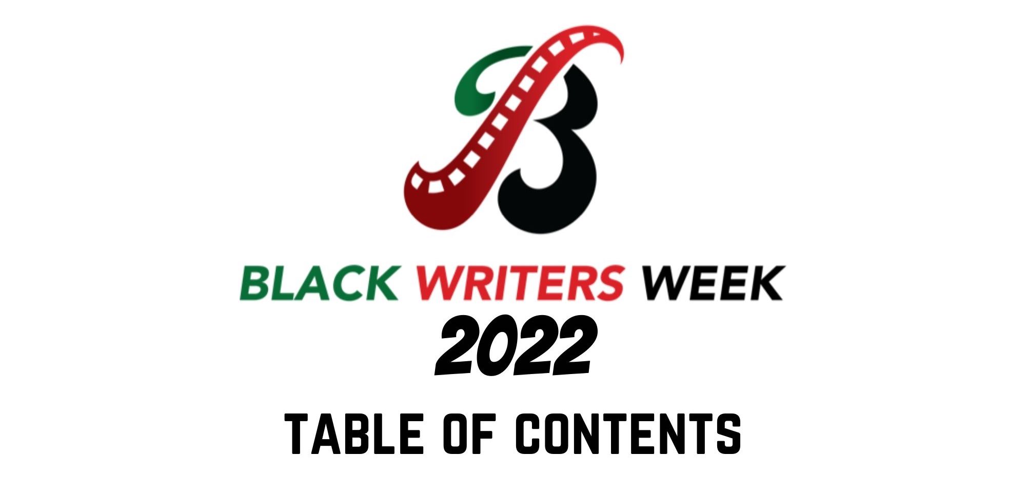 Black Writers Week 2022: Table of Contents