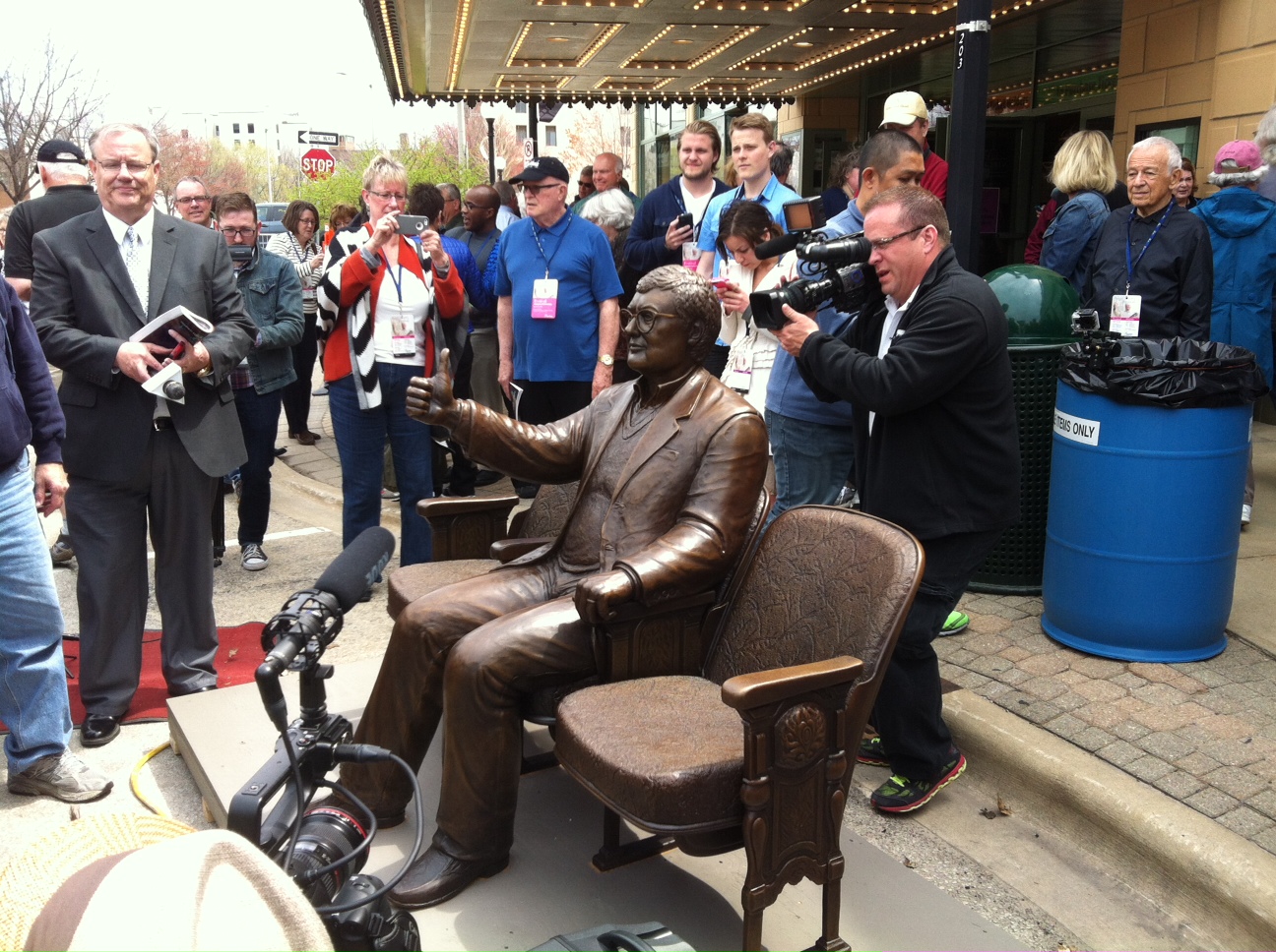 Roger Ebert Statue Unveiled