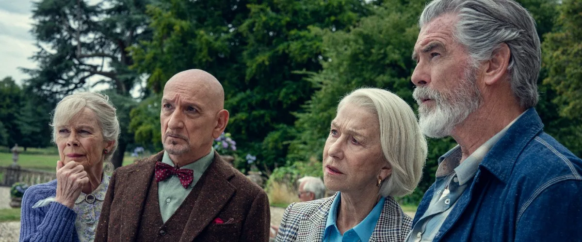 The Thursday Murder Club Pierce Brosnan Helen Mirren Ben Kingsley Netflix Movie Review